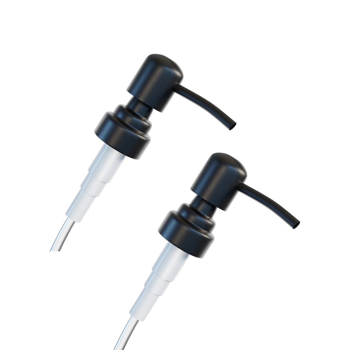 Seifenspender Pumpe (2er Set, Schwarz)