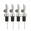 Flaschenausgießer Set - 4er Pack Silber - Greymount