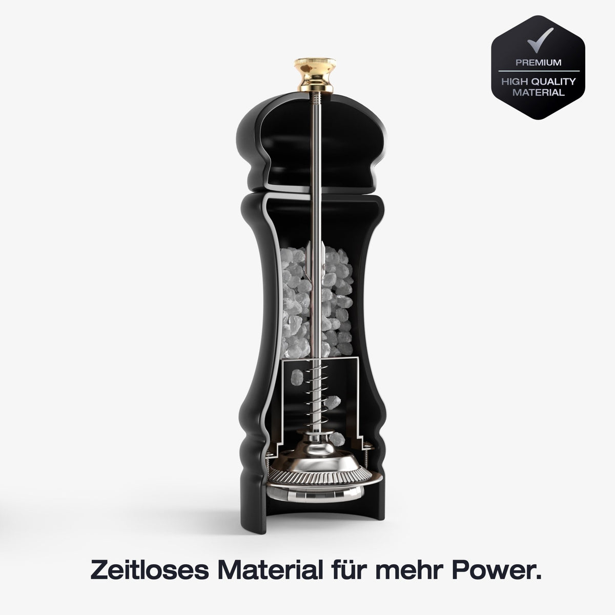 FUJI - Salzmühle (Pure Black, 17 cm) - Greymount