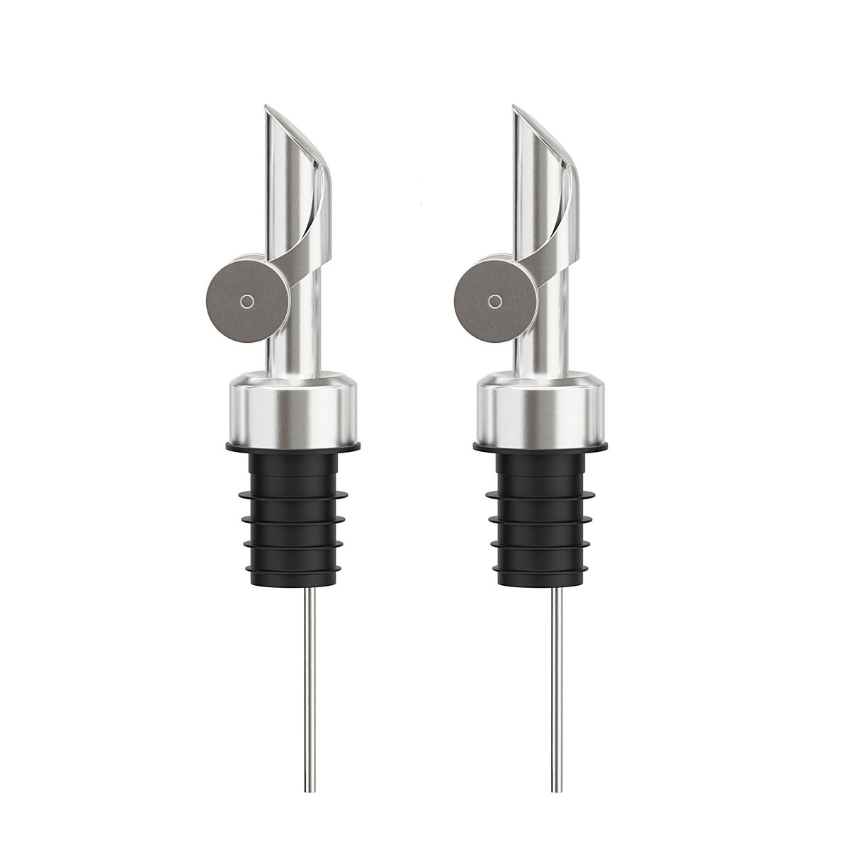 Flaschenausgießer Set - 2er Pack Silber - Greymount