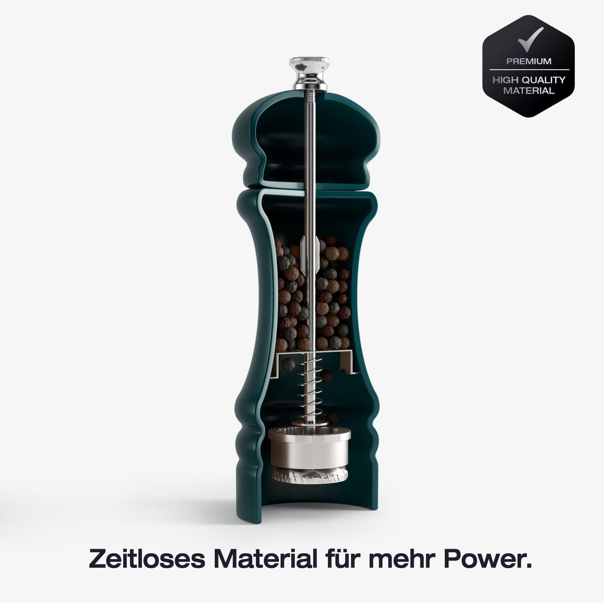FUJI - Salz- und Pfeffermühle Set (Midnight Green, 17 cm) - Greymount